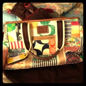 Coach patchwork handbag excellent condition